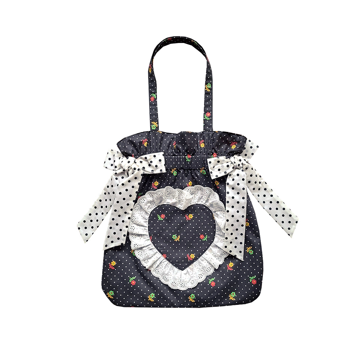 Bow Maxi Tote Bag 04 - Heart