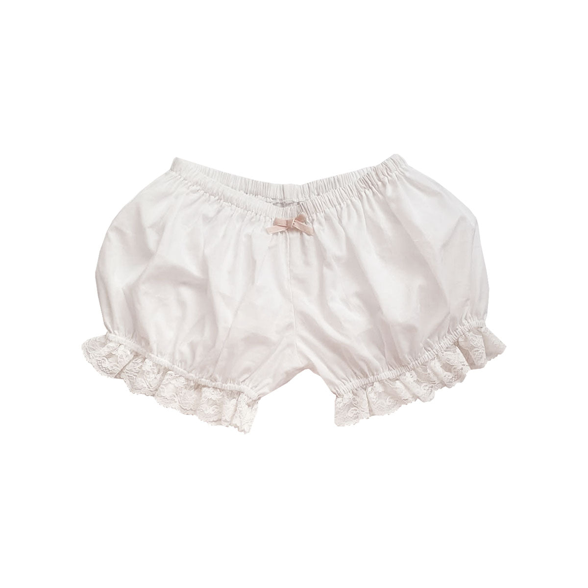 Cream Puff Bloomers in White Cotton