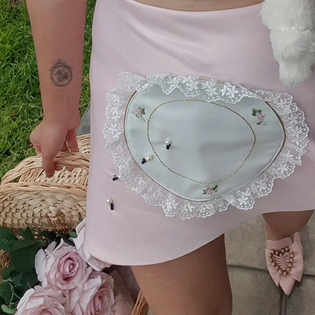 Picnic Mini Skirt in Pink
