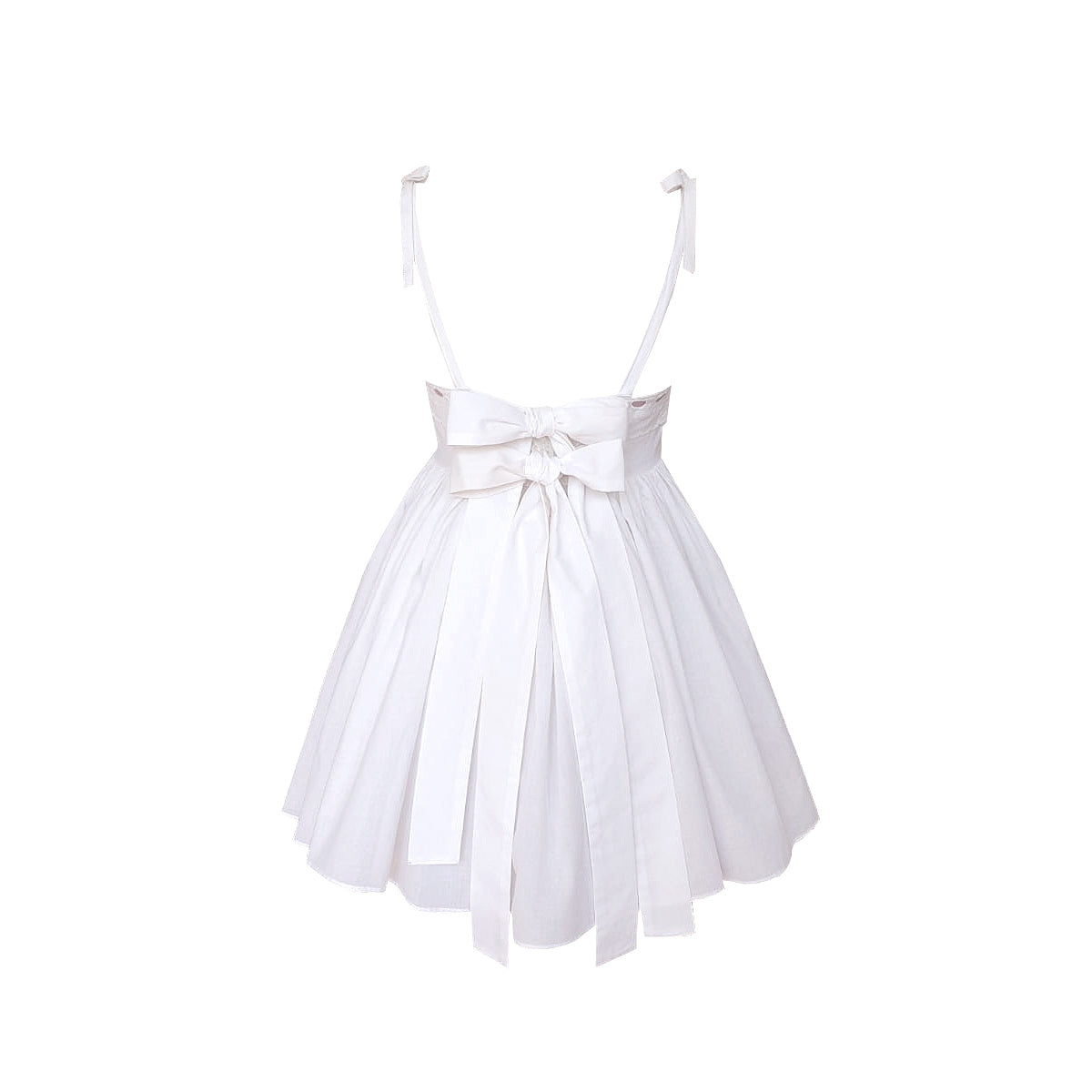 Charlotte Dress in White Cotton