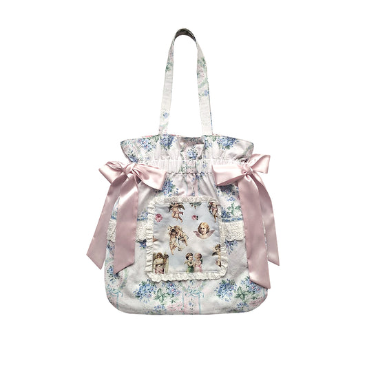Bow Maxi Tote Bag 03 - Angel