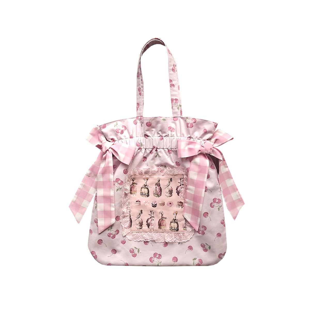 Bow Maxi Tote Bag 05 - Cherry