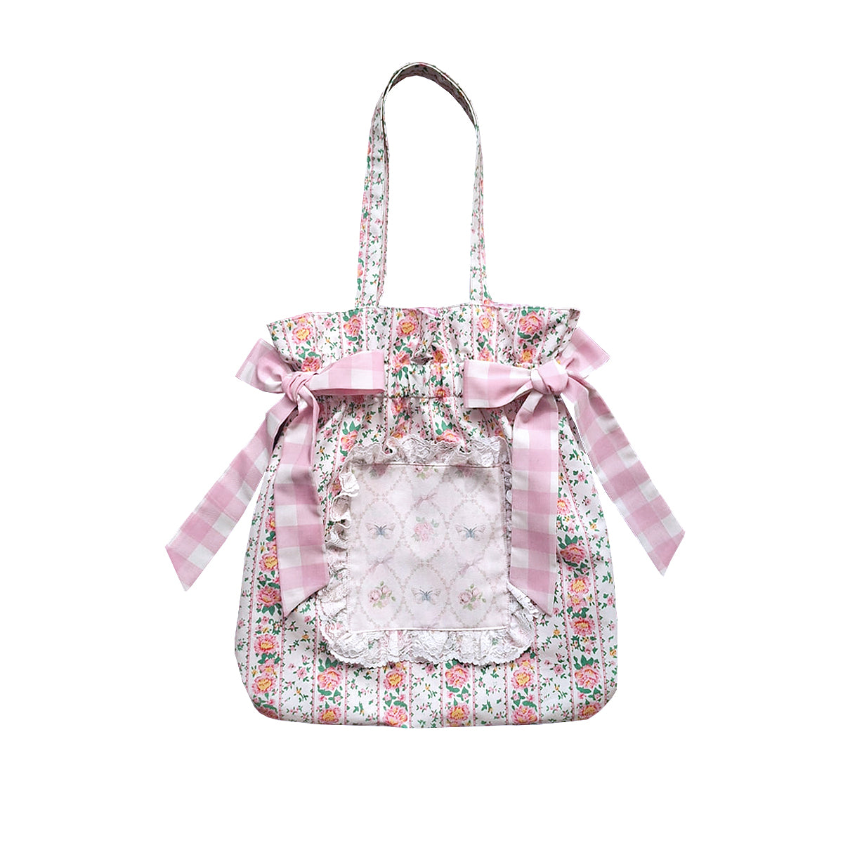 Bow Maxi Tote Bag 01 - Rose