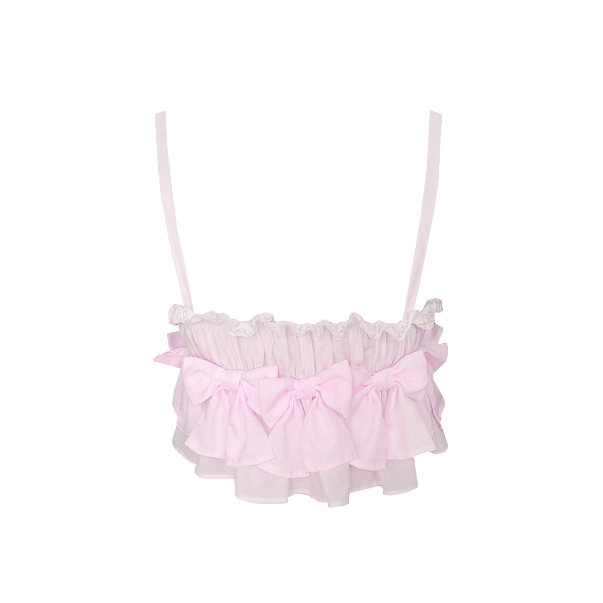 Bonbon Top in Pink Cotton